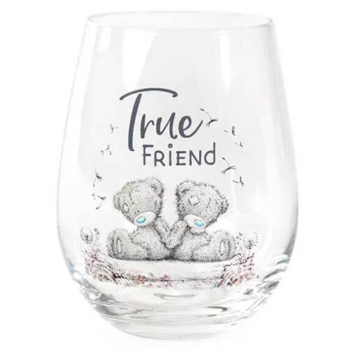 Me to You True Friend Wine Glass and Socks Set