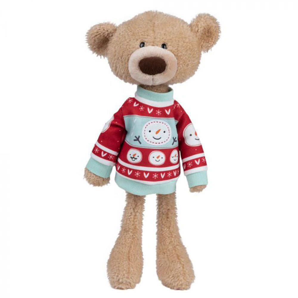 Toothpick Sleigh Bear with Christmas Sweater
