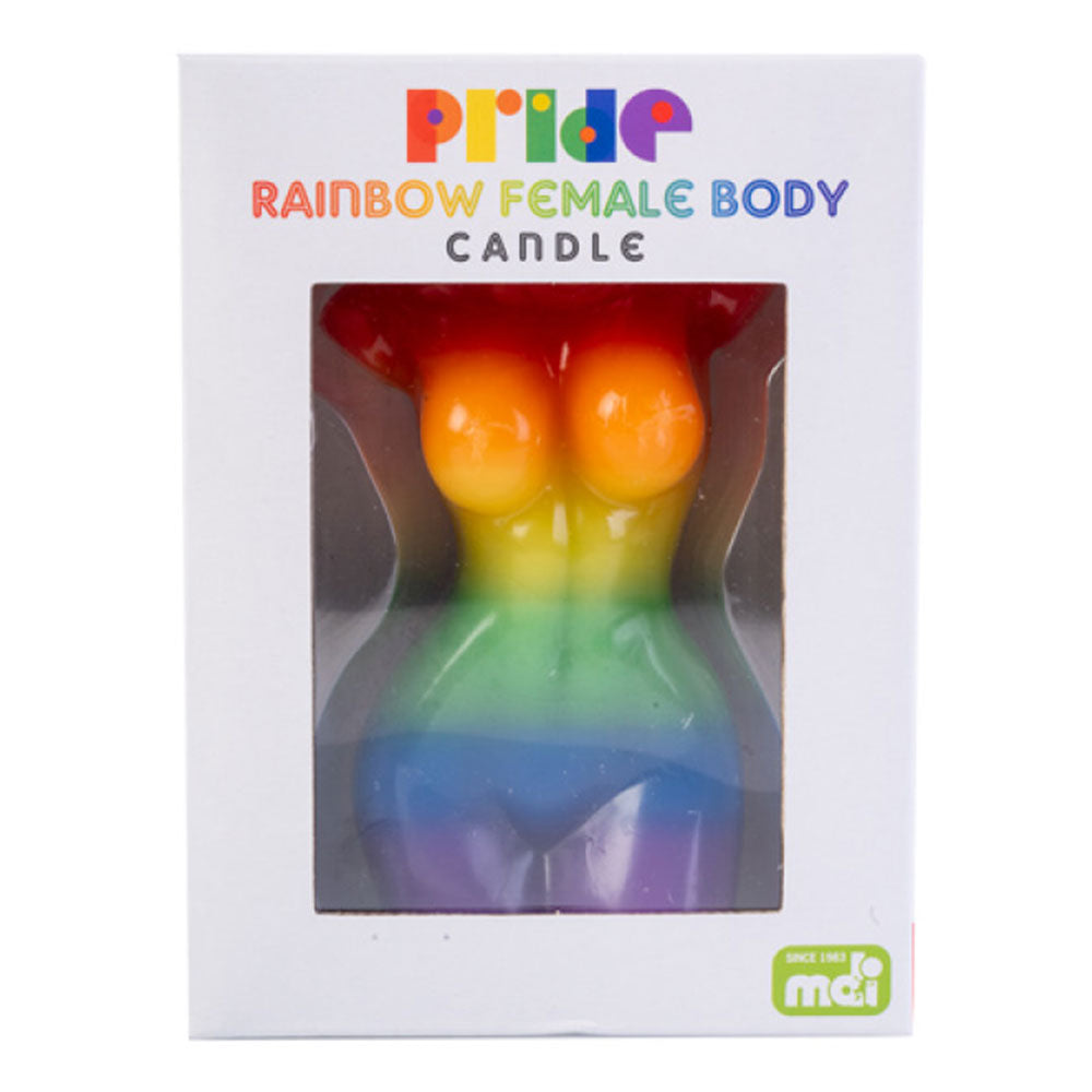 Rainbow Pride Body Candle