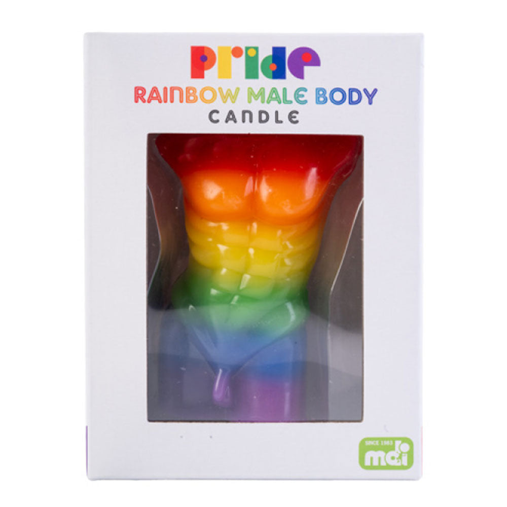 Rainbow Pride Body Candle