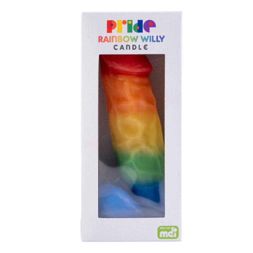 Willy Rainbow Pride Candle