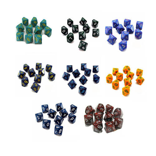 Chessex D10 Polyhedral 10-Die Speckled Set