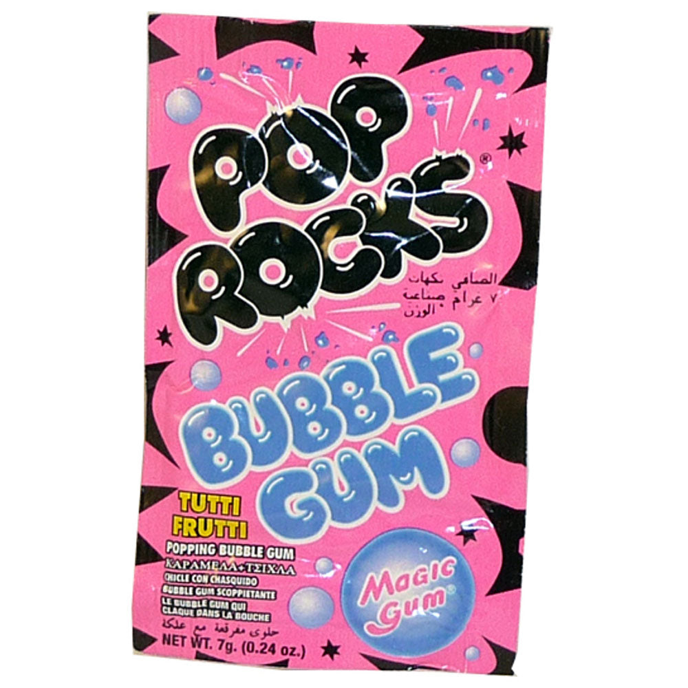 Pop Rocks Tutti-Fruit Bubble Gum 50pcs