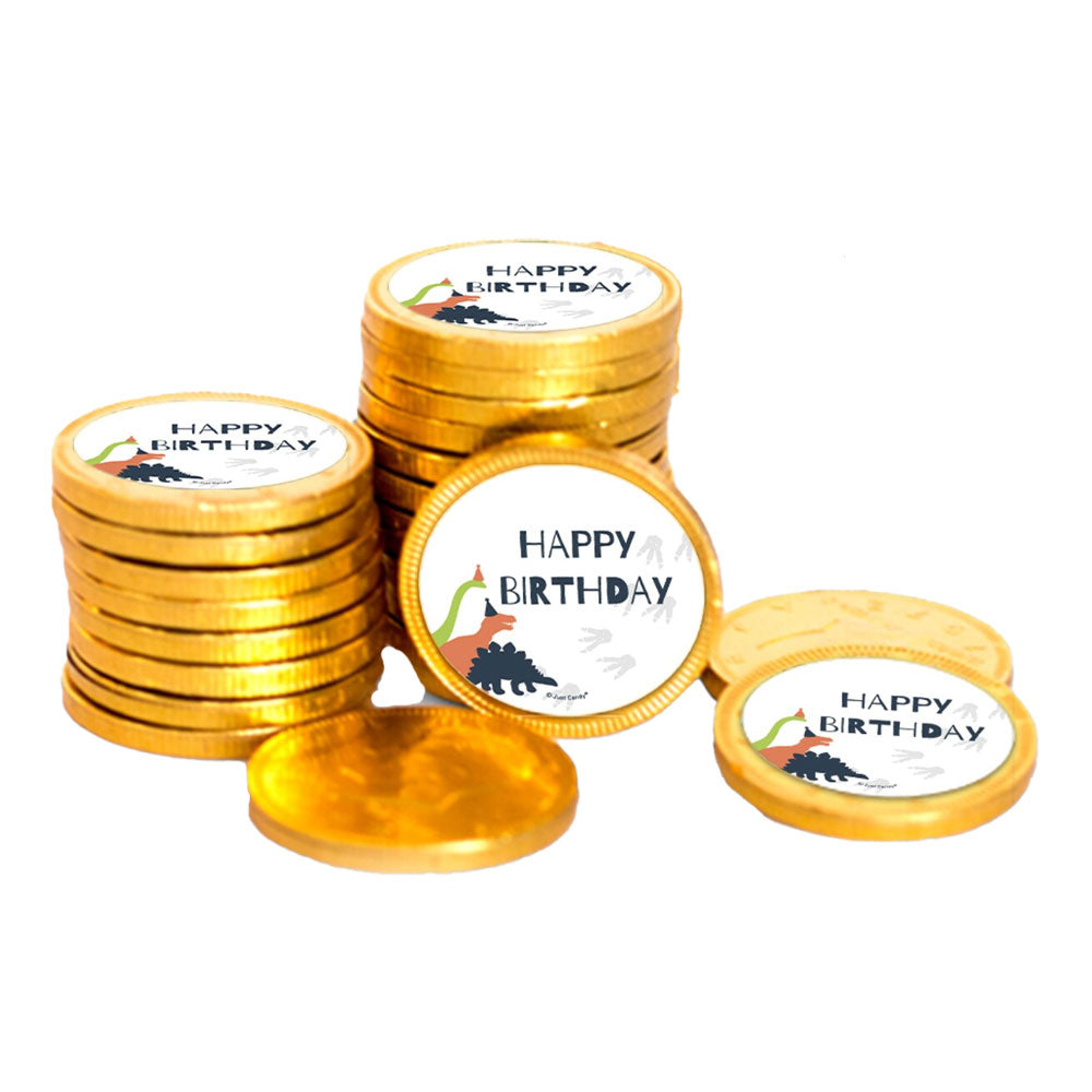 Dinosaur Party Chocolate Coins