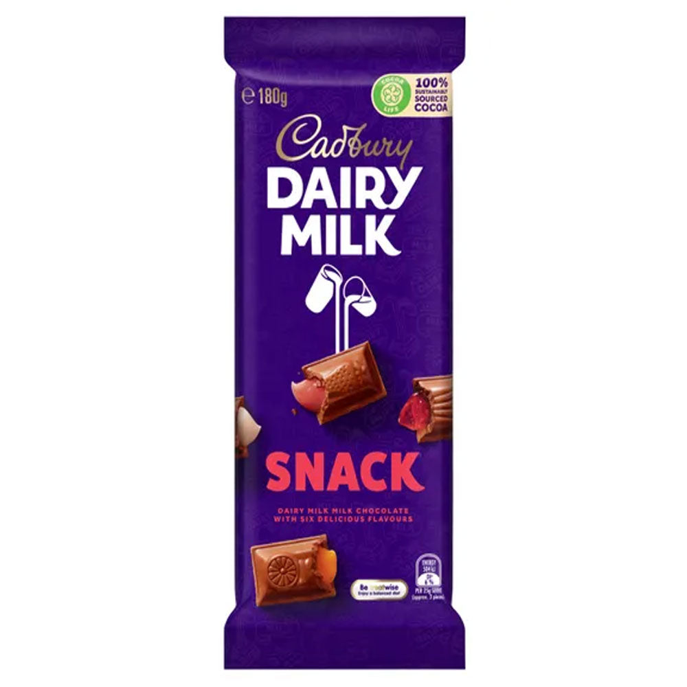 Cadbury Dairy Milk Snack Family Blocks Chocolates 180g