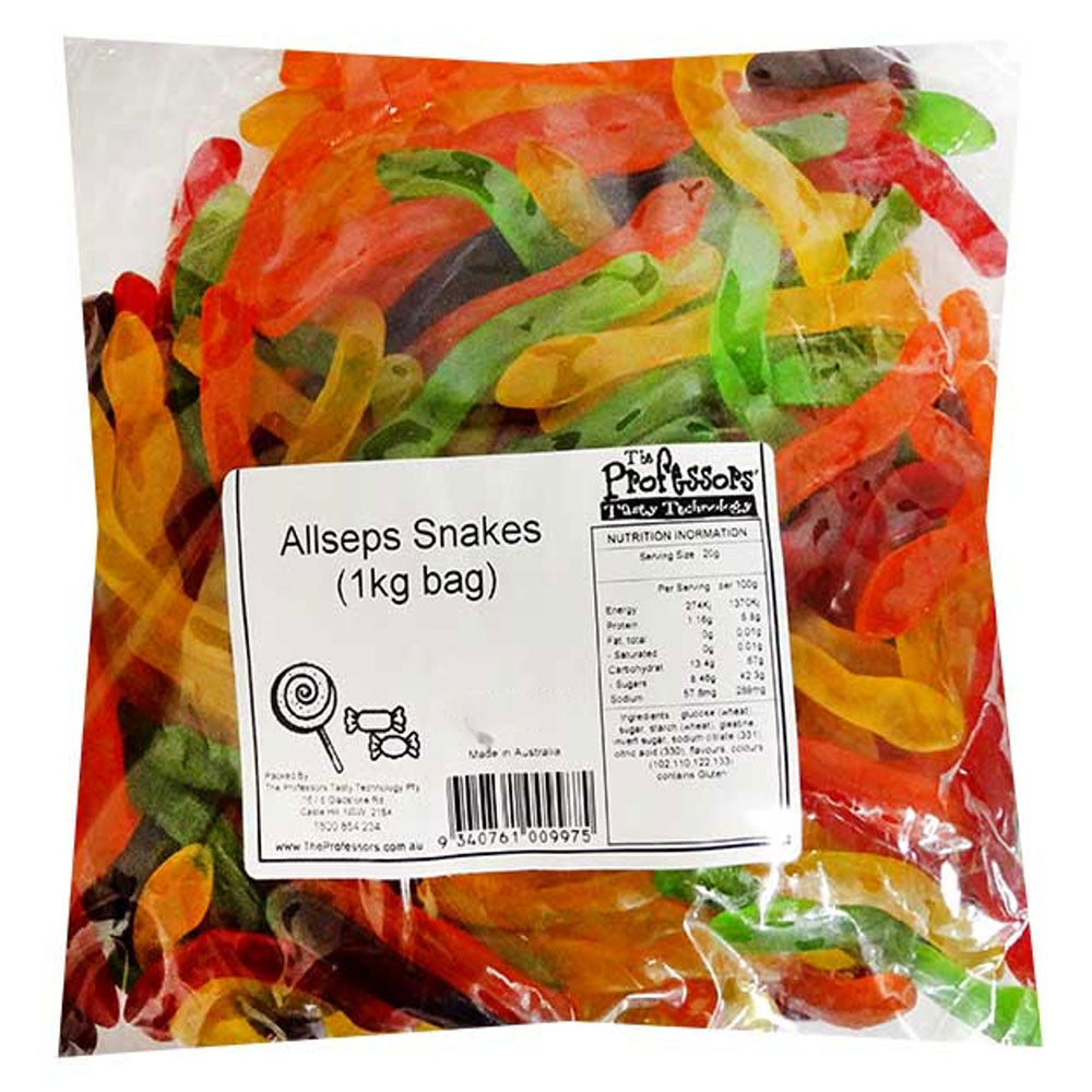 Allseps Bulk Snakes 1kg (8 Bags)