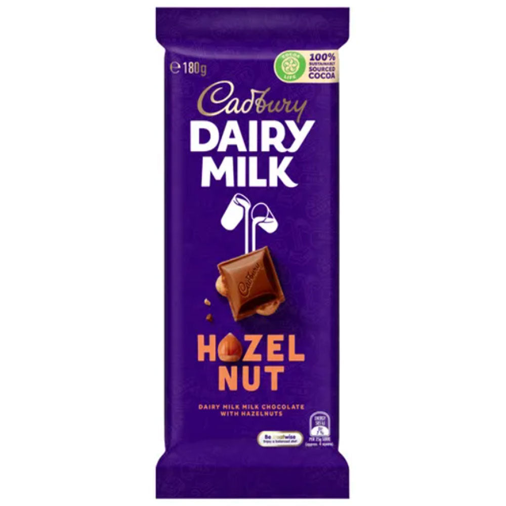 Cadbury Dairy Milk Hazelnut Family Blocks Chocolates 180g