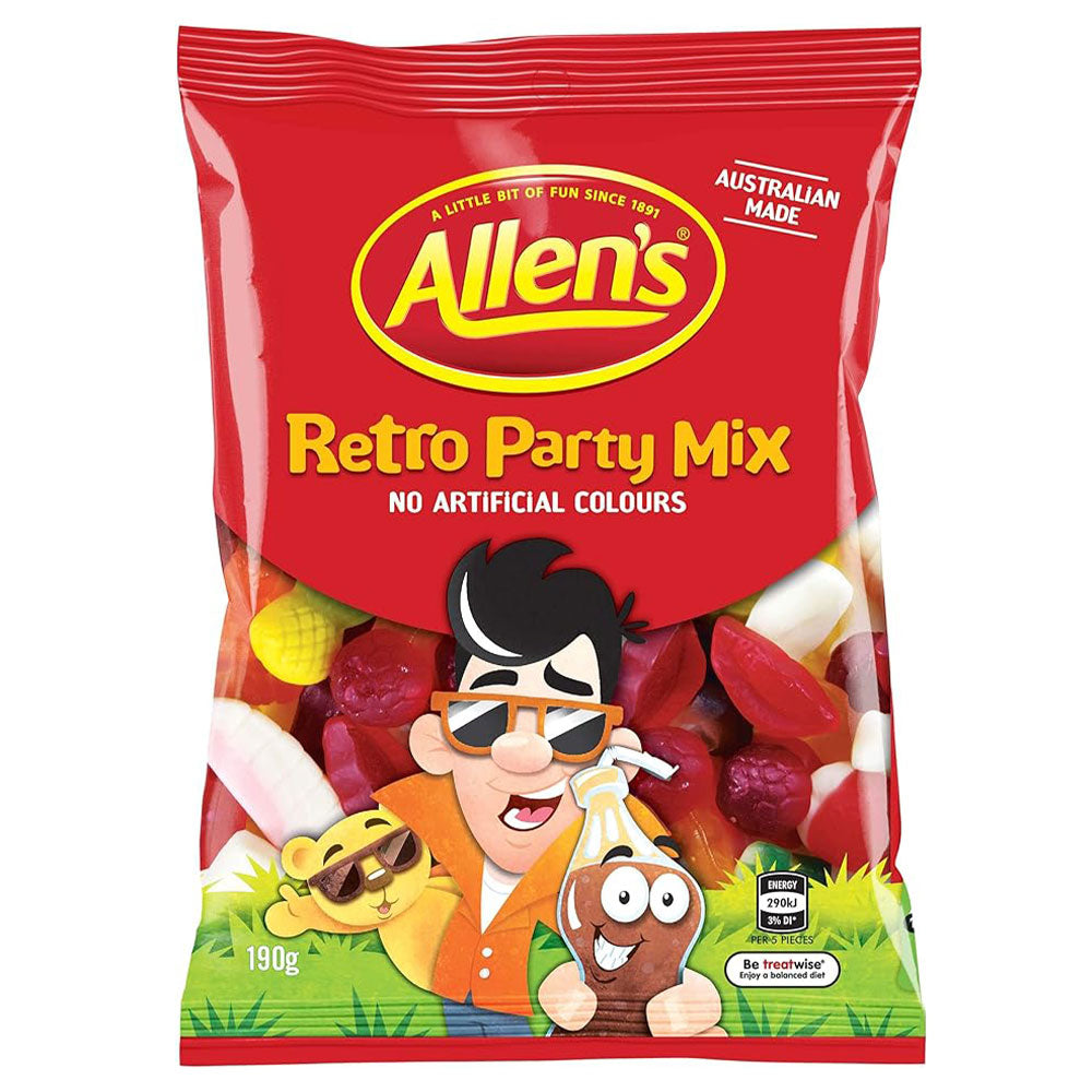Allens Retro Party Mix 190g (12 Bags)