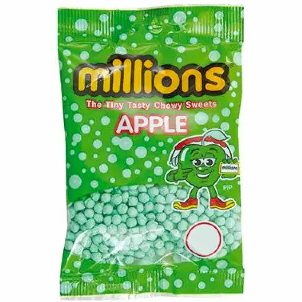 Millions Apple Chewy Candy Bags (12x85g)