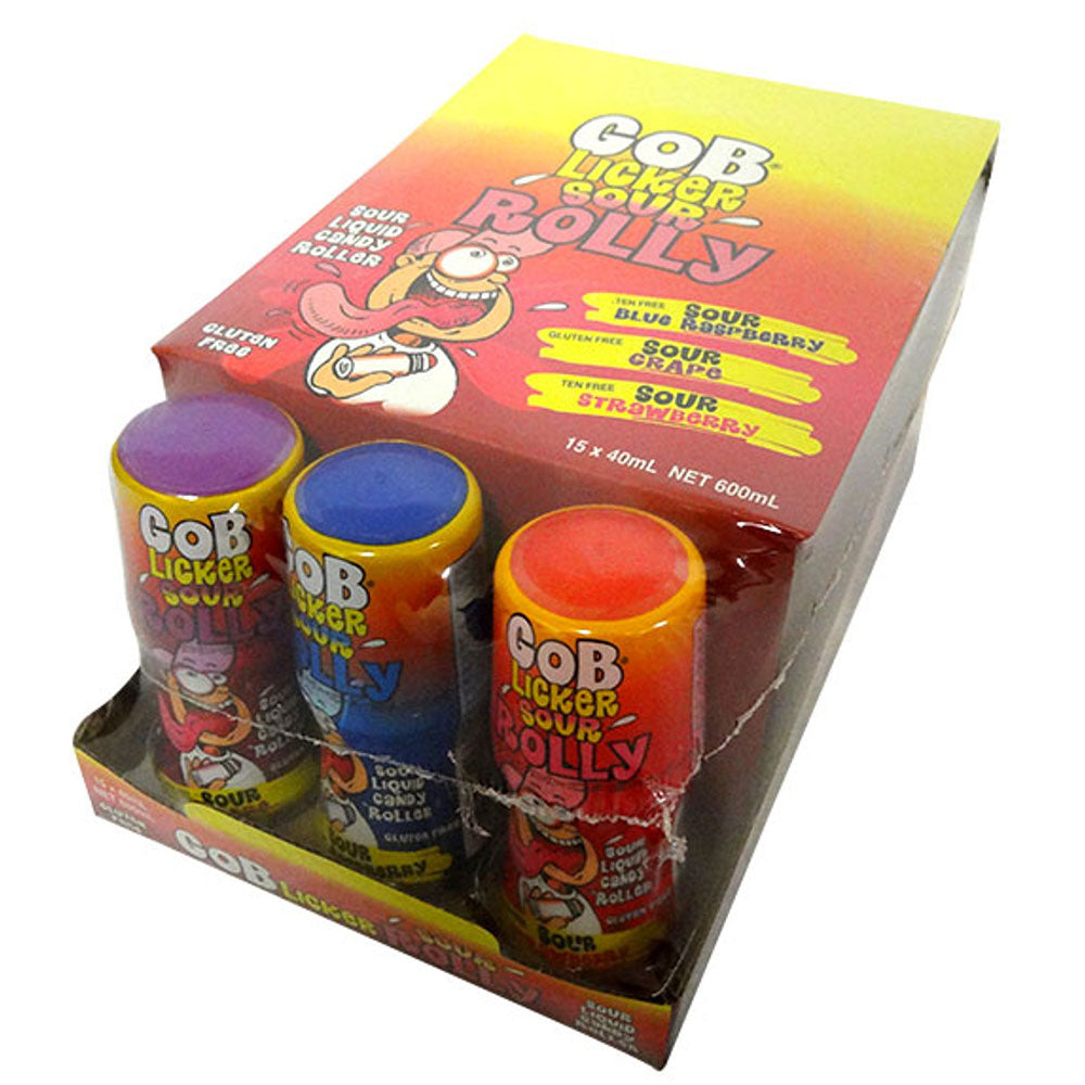 Mini Gob Licker Sour Rolly Candy (15x40mL)