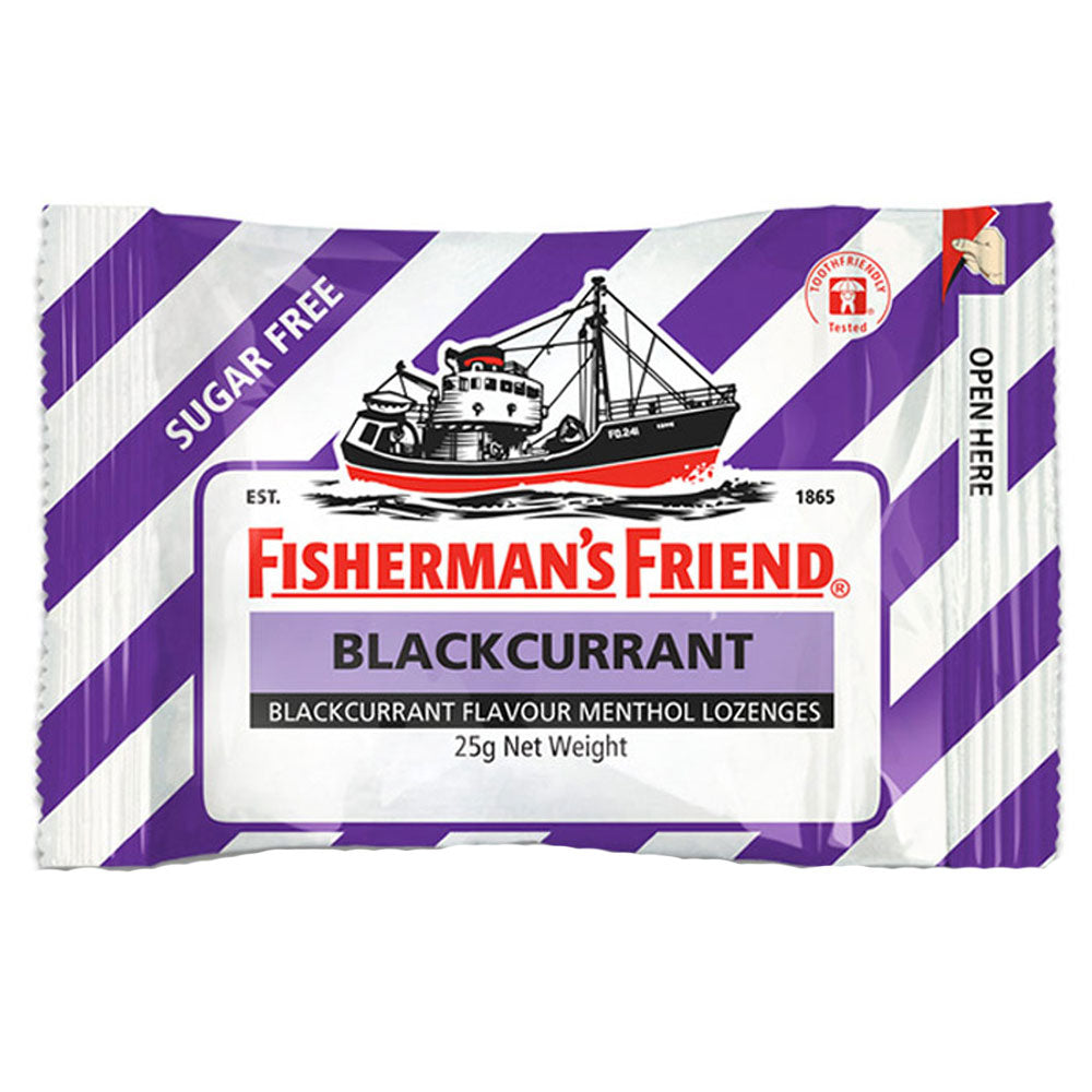 Fishermans Friend Sugar Free Strong Blackcurrant and Menthol