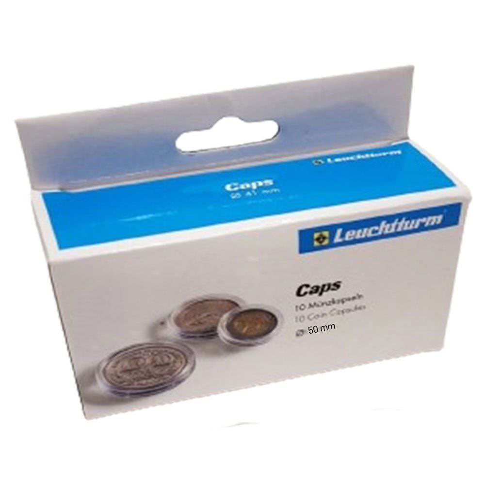 Leuchtturm Coin Capsules 50mm (Pack of 10)