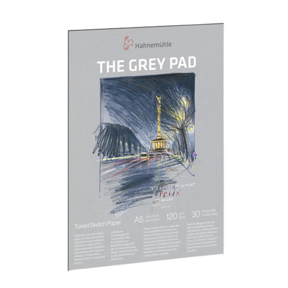 Hahnemuehle Grey Toned 30-Sheet Sketchpad 130gsm