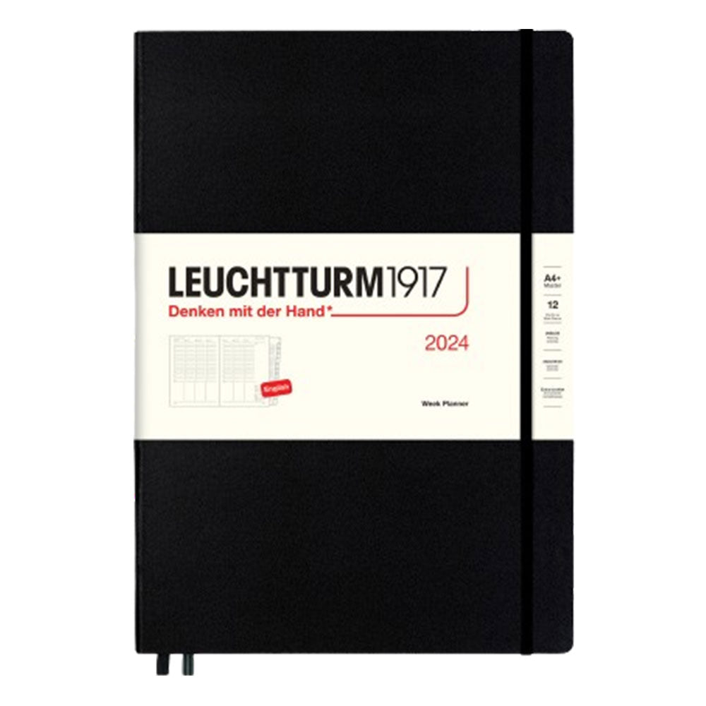 Leuchtturm 2024 Master A4+ Weekly Planner w/ Booklet (Black)