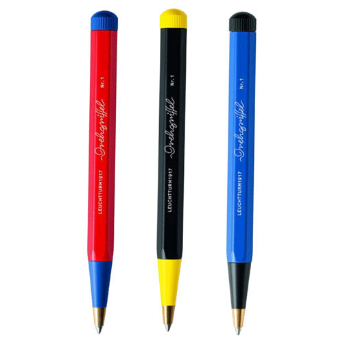 Drehgriffel Bauhaus #1 Twist Pen w/ Blue Ink