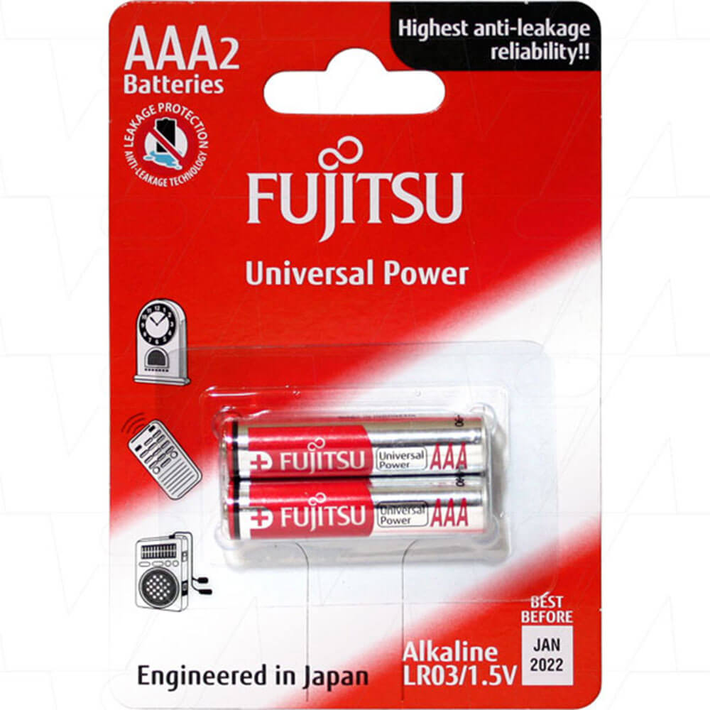 Fujitsu Alkaline Blister Universal Power (Pack of 2)