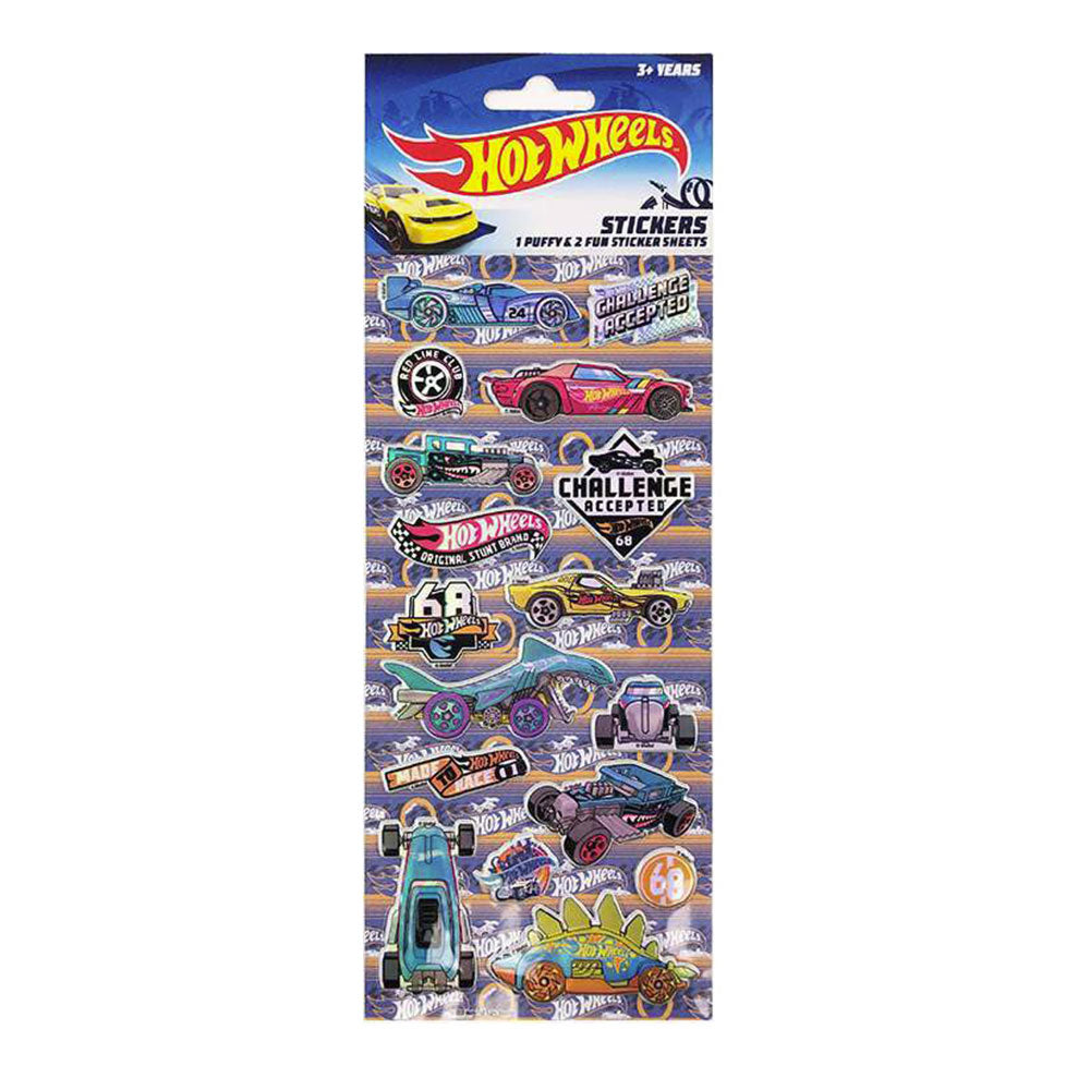 Hot Wheels Sticker Sheets 3pcs