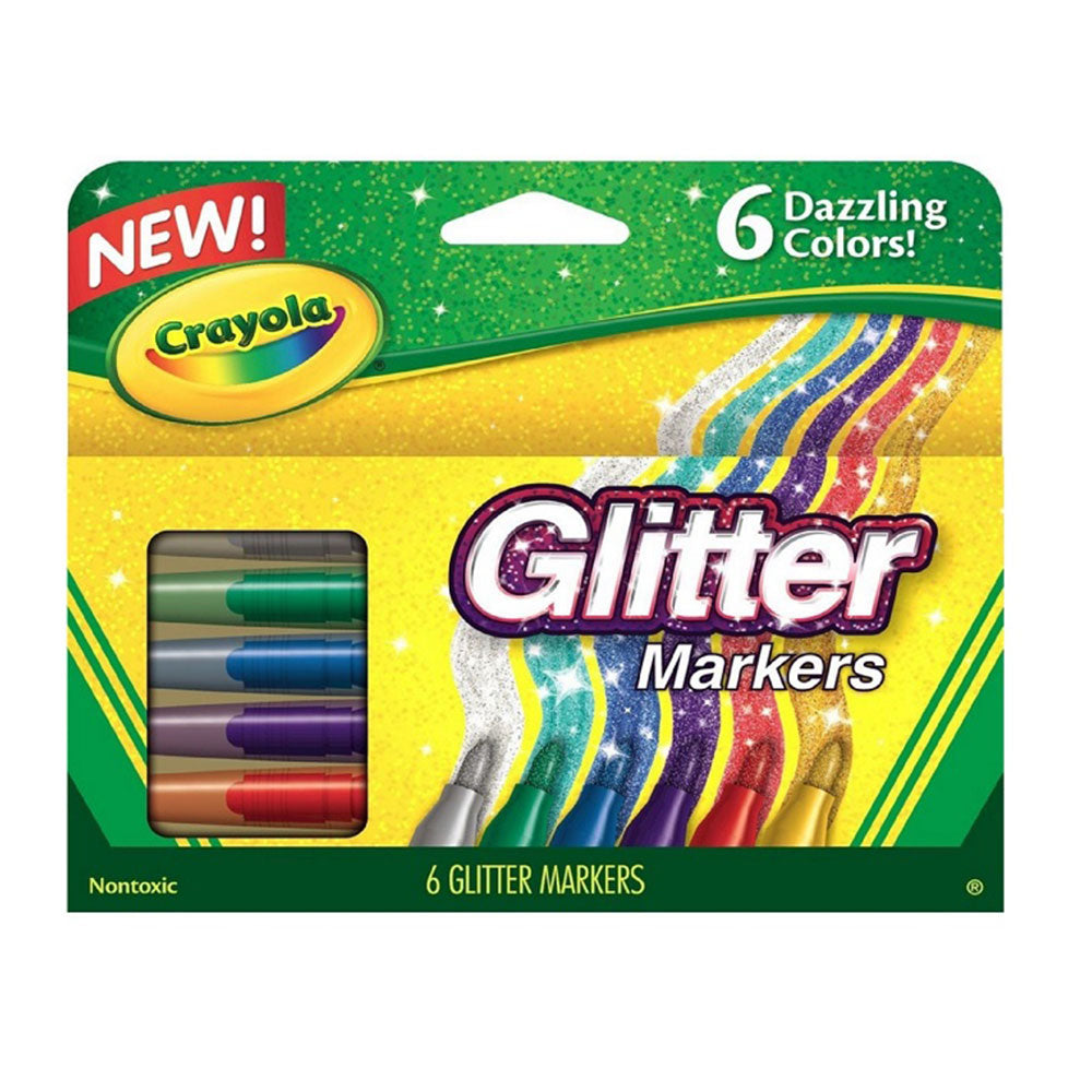 Crayola Glitter Markers 6pcs