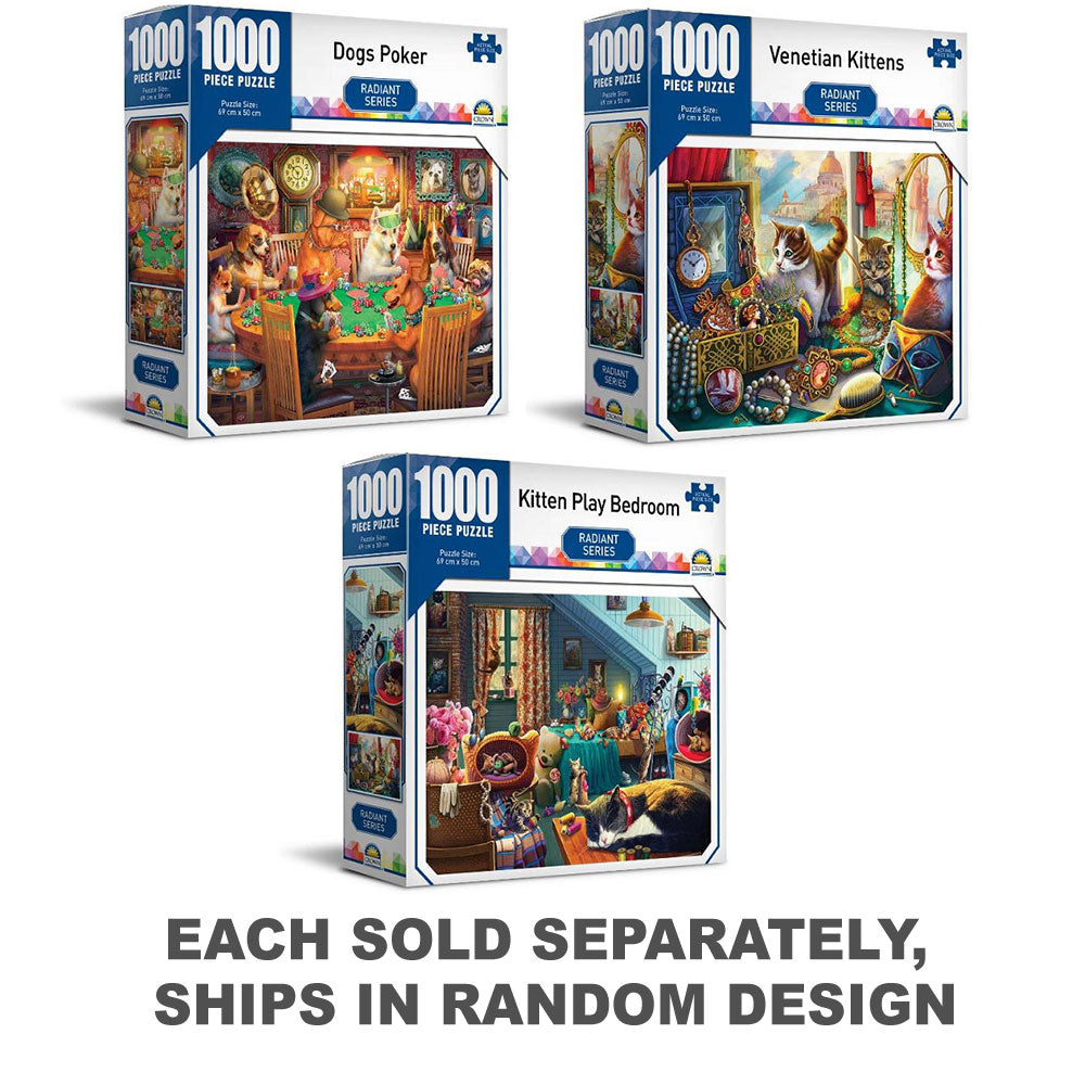 Crown Radiant Series Puzzle 1000pcs (1pc Random)