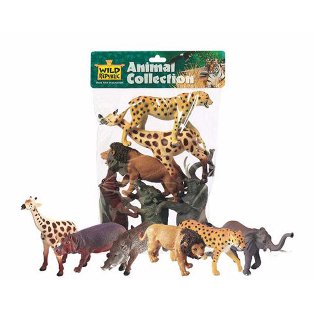 Wild Republic Polybag African Animal Figurines 6pcs