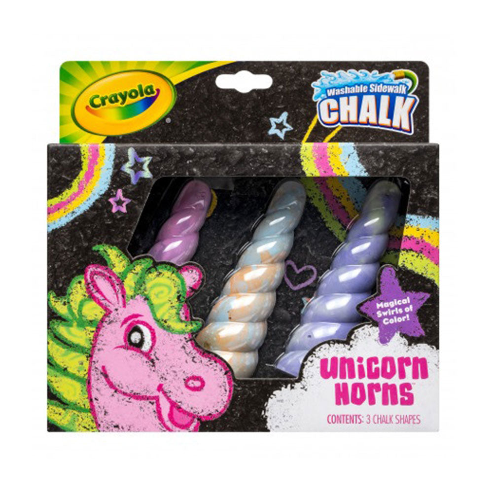 Crayola Sidewalk Chalk Unicorn Horns 3pcs