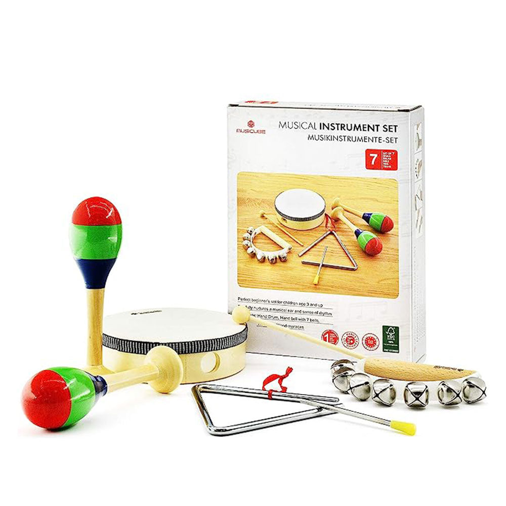 Musicube Wooden Musical Instruments 7pcs
