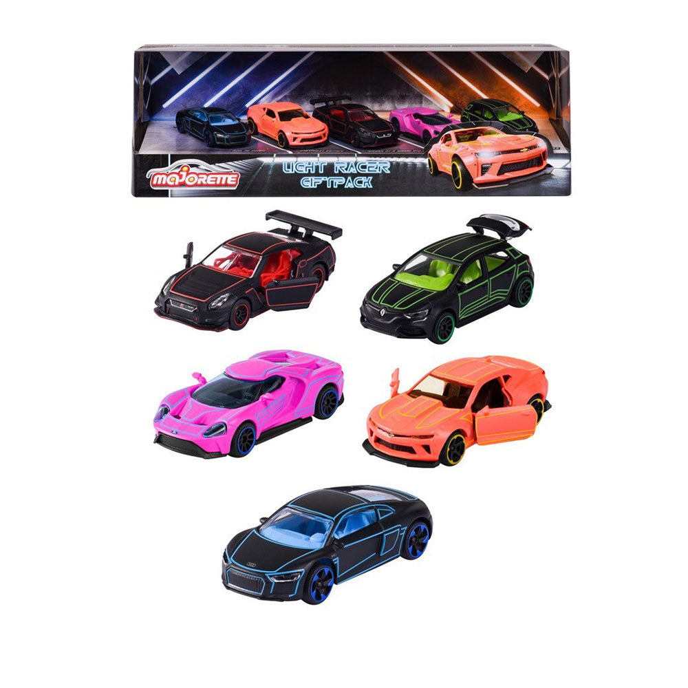 Majorette Light Racer Gift Pack (Pack of 5)
