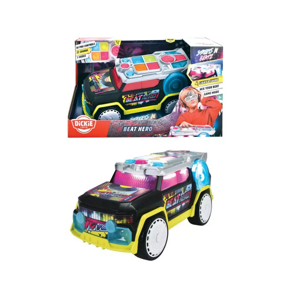 Dickie Toys Beat Hero with Light and Sound Car 33.5cm
