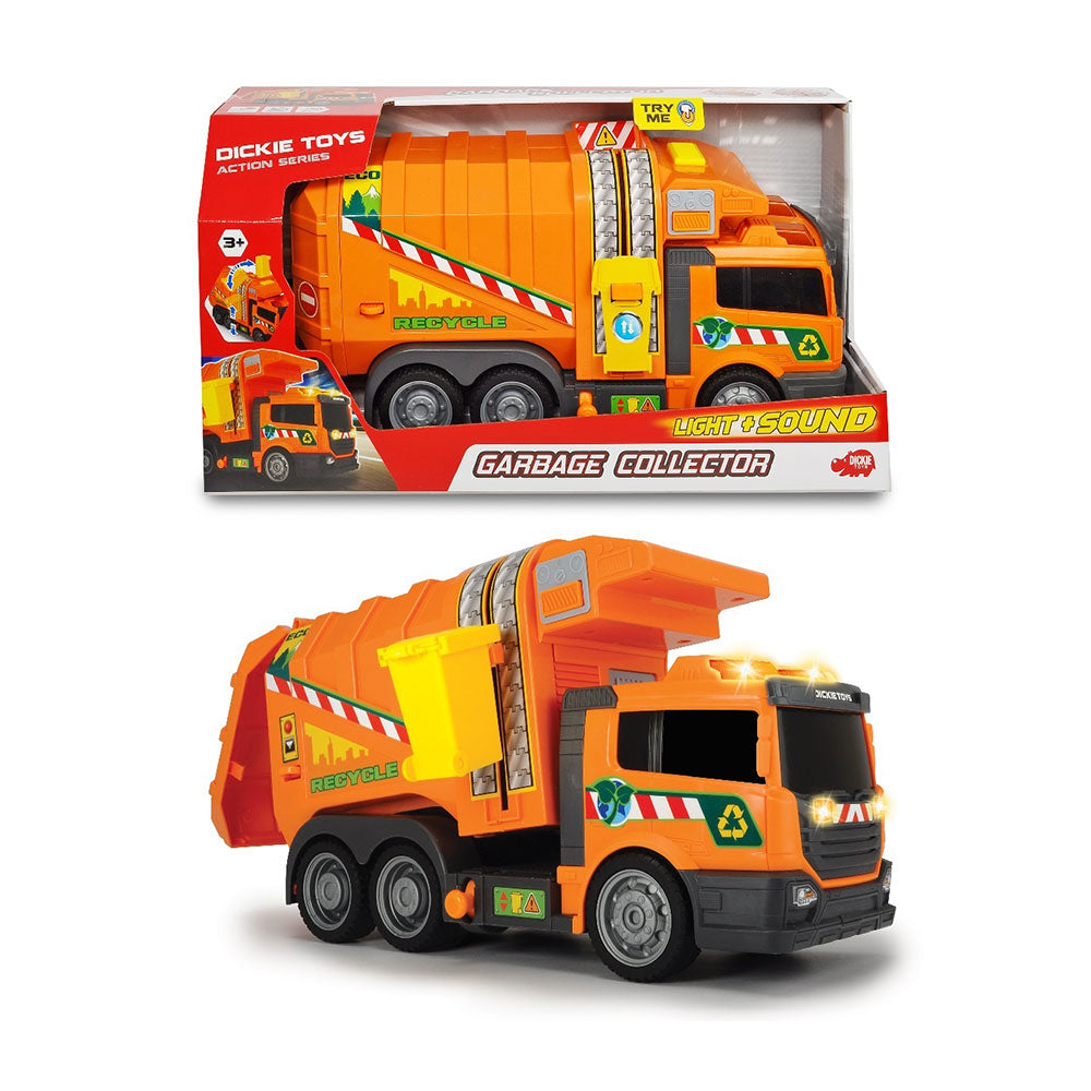 Dickie Toys Garbage Collector Truck w/ Light and Sound 39cm
