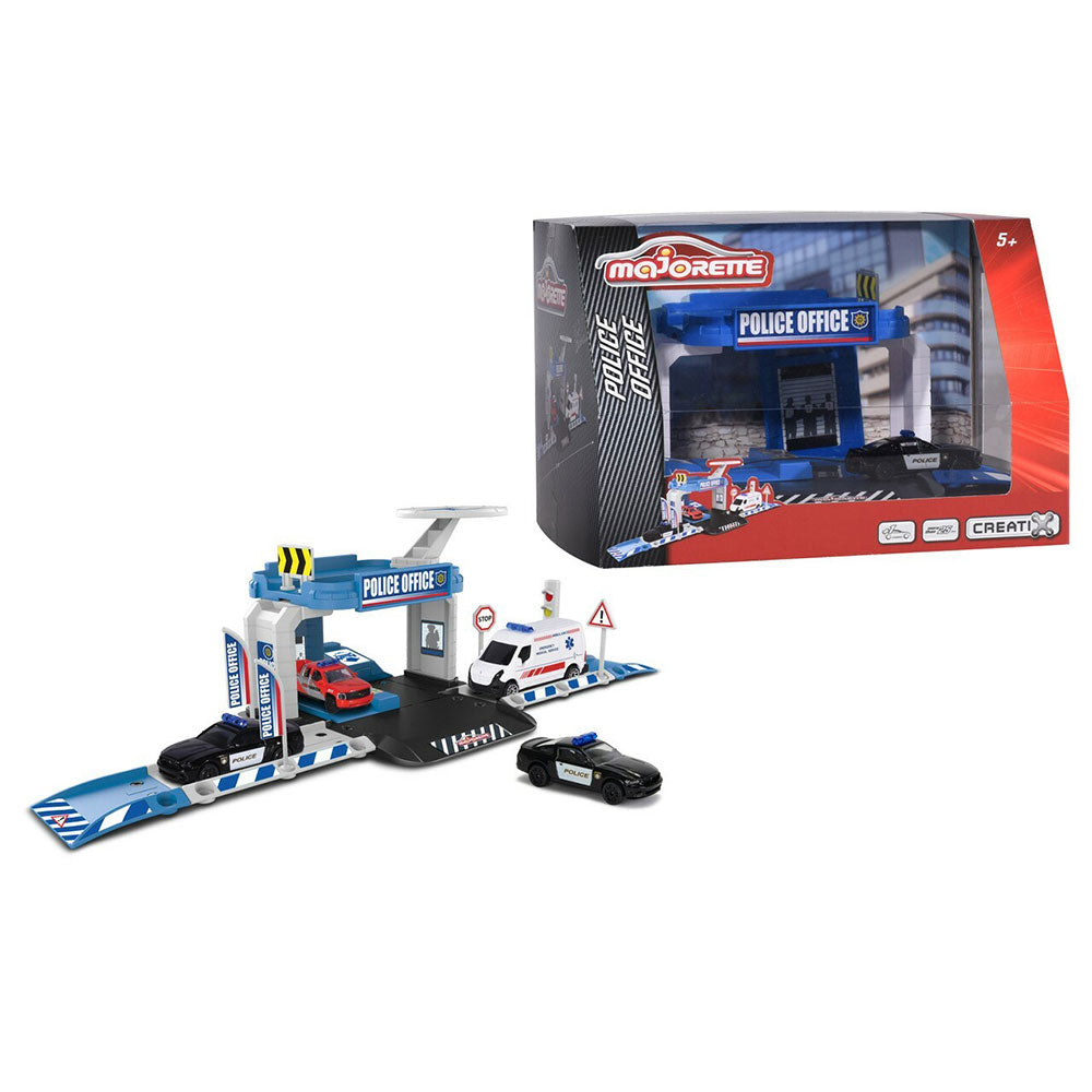 Majorette Creatix Police Station Playset with 1 Car