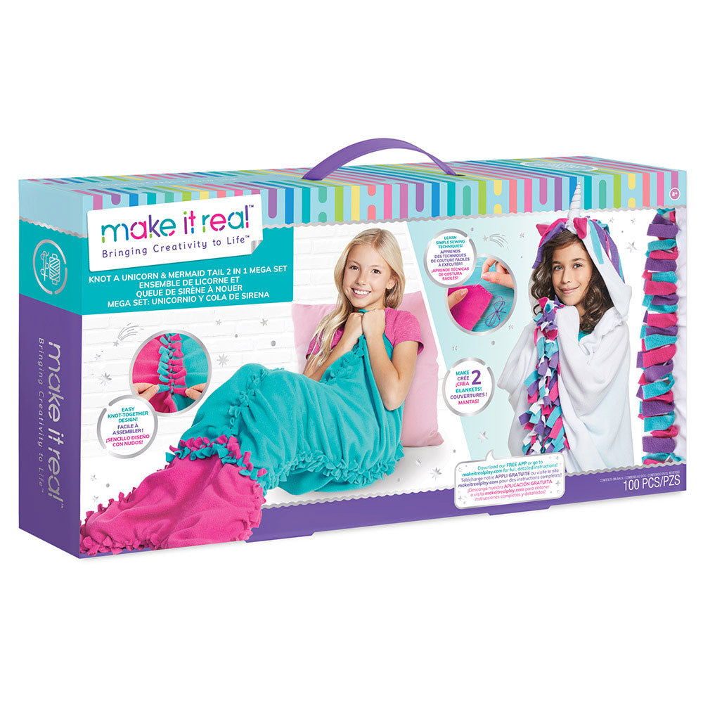 Make It Real Knot A Unicorn and Mermaid 2 in 1 Mega Set