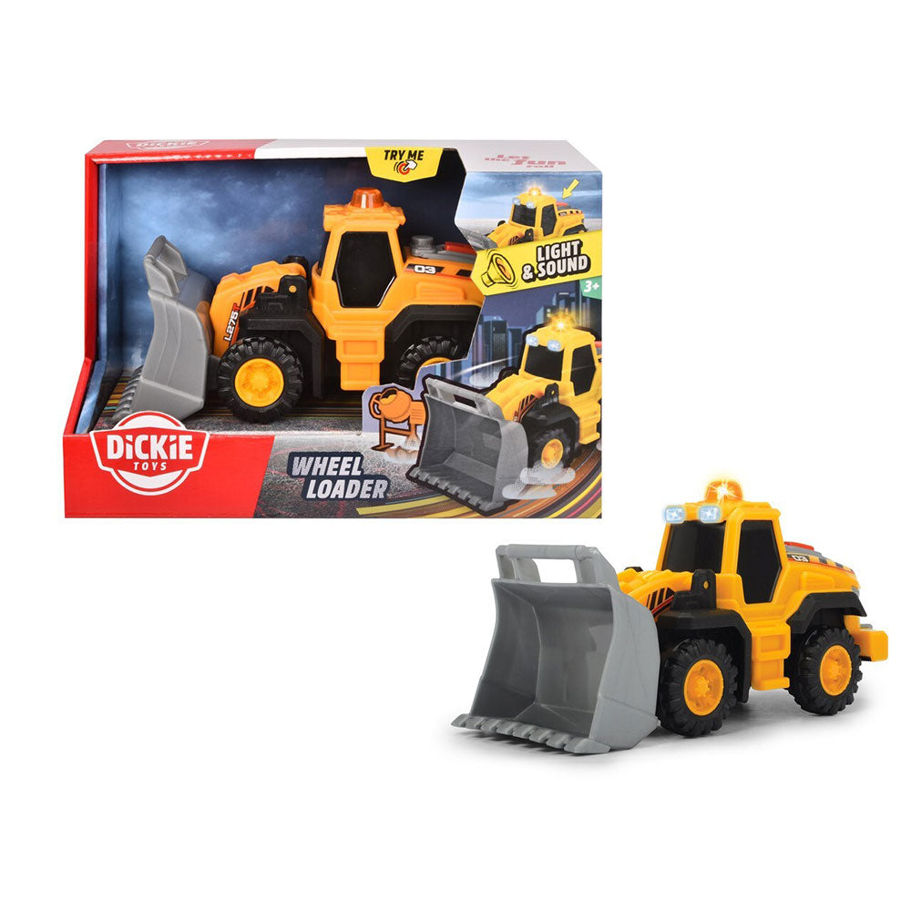 Dickie Toys Wheel Loader with Light and Sound 16cm