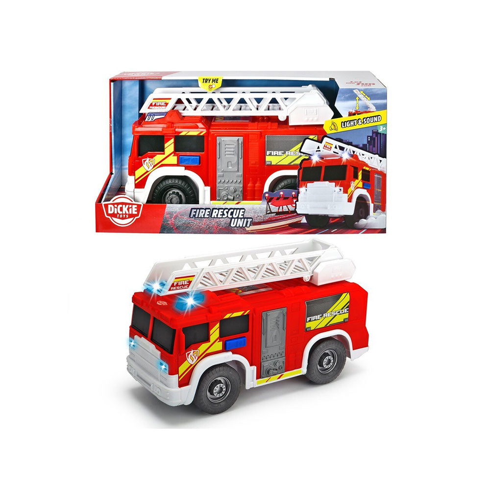 Dickie Toys Fire Rescue Unit with Light and Sound 30cm