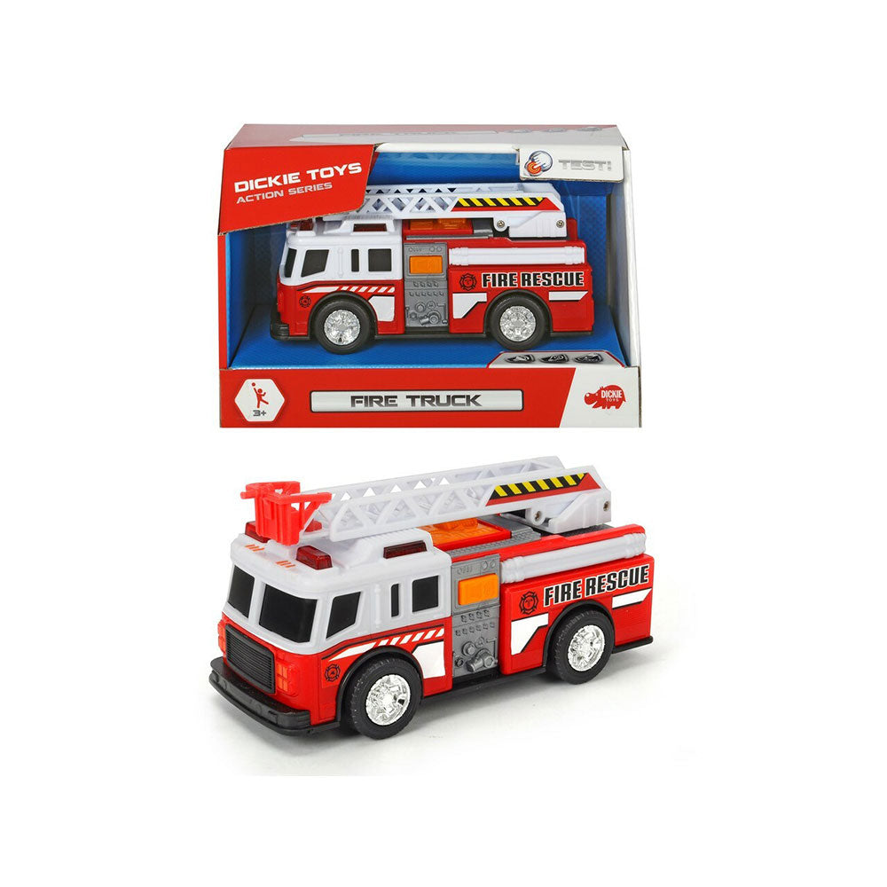 Dickie Toys Fire Rescue Truck with Light and Sound 15cm