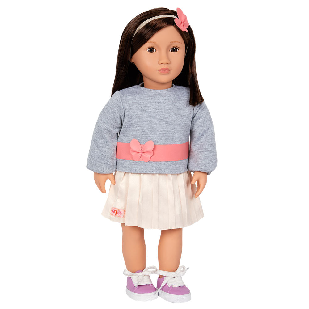 Mei Doll with Pink Pleated Skirt 46cm