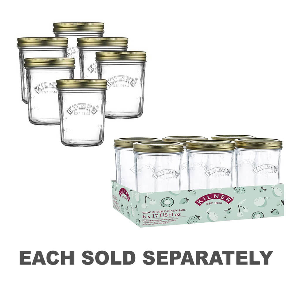 Kilner Wide Mouth Preserve Jar Set (6pcs)