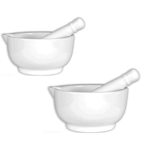 Wilkie New Bone Porcelain Mortar and Pestle