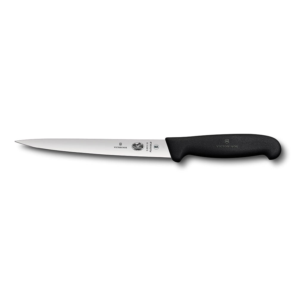 Fibrox Extra Flexible Blade Filleting Knife 18cm (Black)