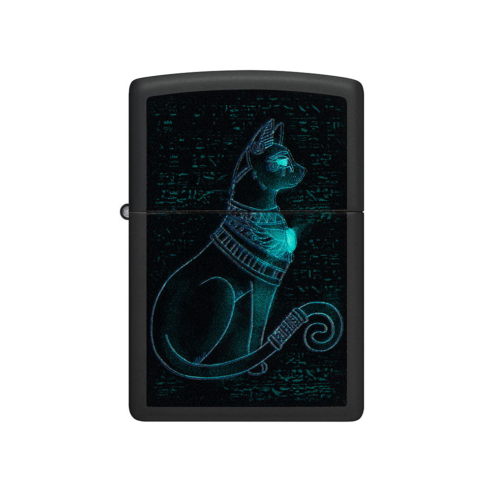 Zippo Spiritual Cat Black Light Windproof Lighter