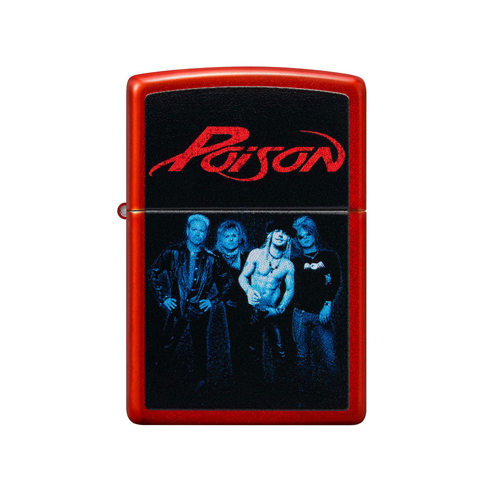 Zippo Poison Design Windproof Lighter (Metallic Red)