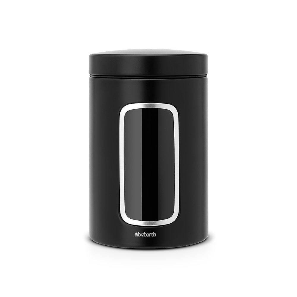 Storage Canister with Window 1.4L (Matt Black)