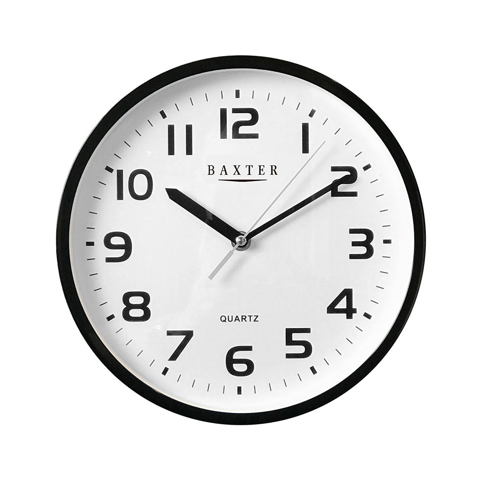 Baxter Adams with Clock Arabic 25cm (Black)