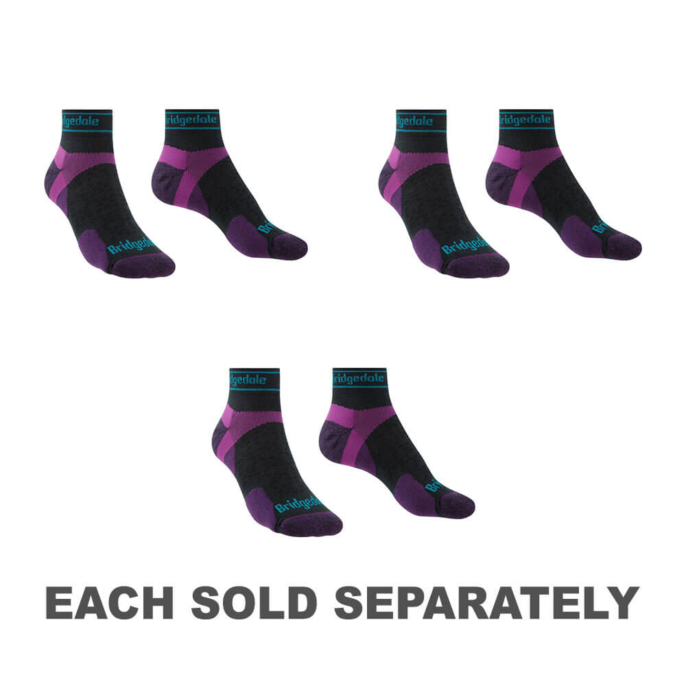 Women's Merino Sport Low Socks (Purple)