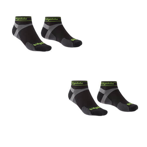 Men's Merino Sport Low Socks (Black)