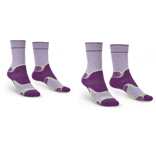 Women's Hike Midweight Performance Socks (Lilac)