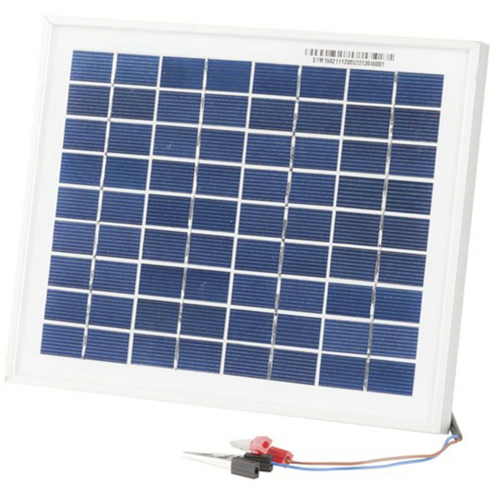 12V Monocrystalline Solar Panel with Clips/Lead