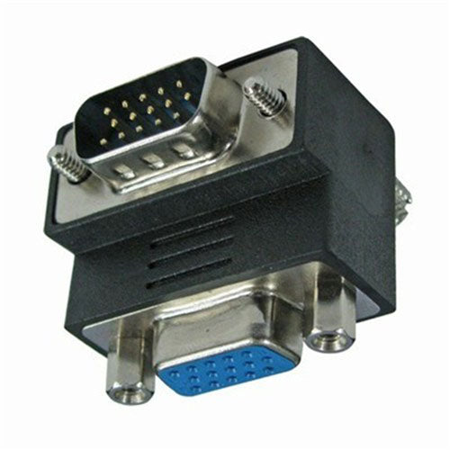 VGA Plug to Socket 90 Degree Adaptor