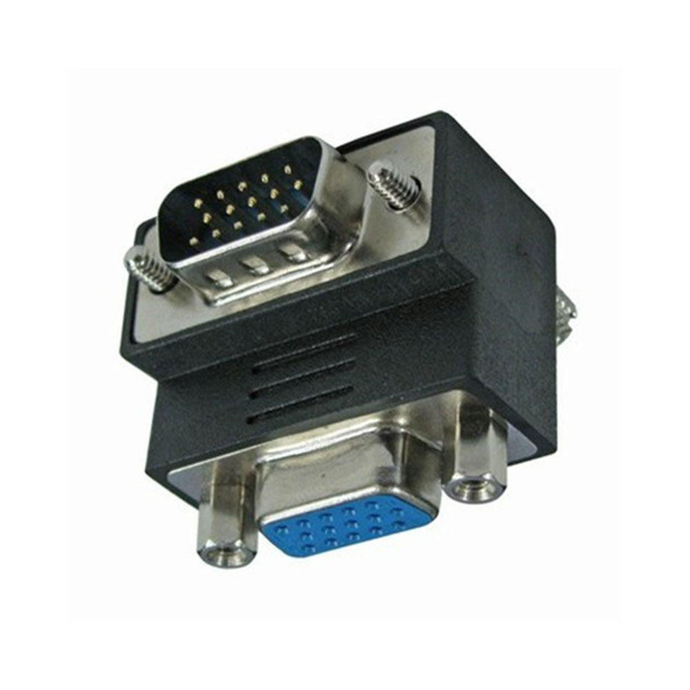 VGA Plug to Socket 90 Degree Adaptor