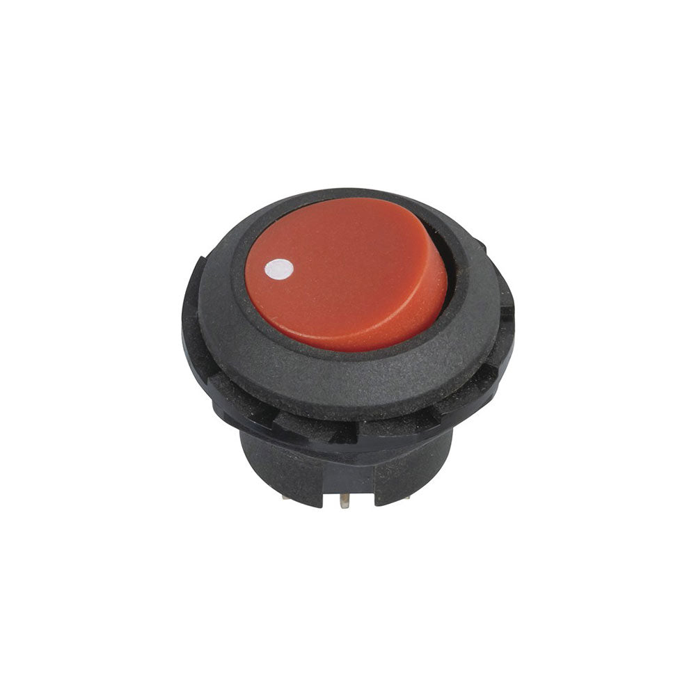 Round Rocker Switch with Red Actuator