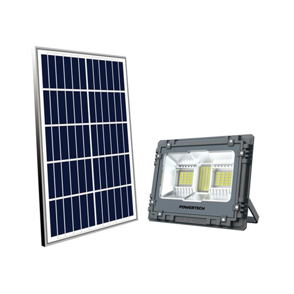 Rechargeable Solar Flood Light w/ Power Supply & Remote 60W